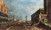 GUARDI, Francesco View of Piazzetta San Marco towards the San Giorgio Maggiore sdg Spain oil painting artist
